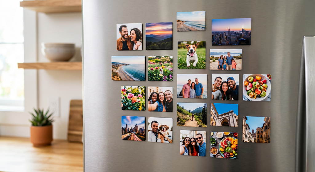 2.5" x 2.5" Custom Square Photo Magnets