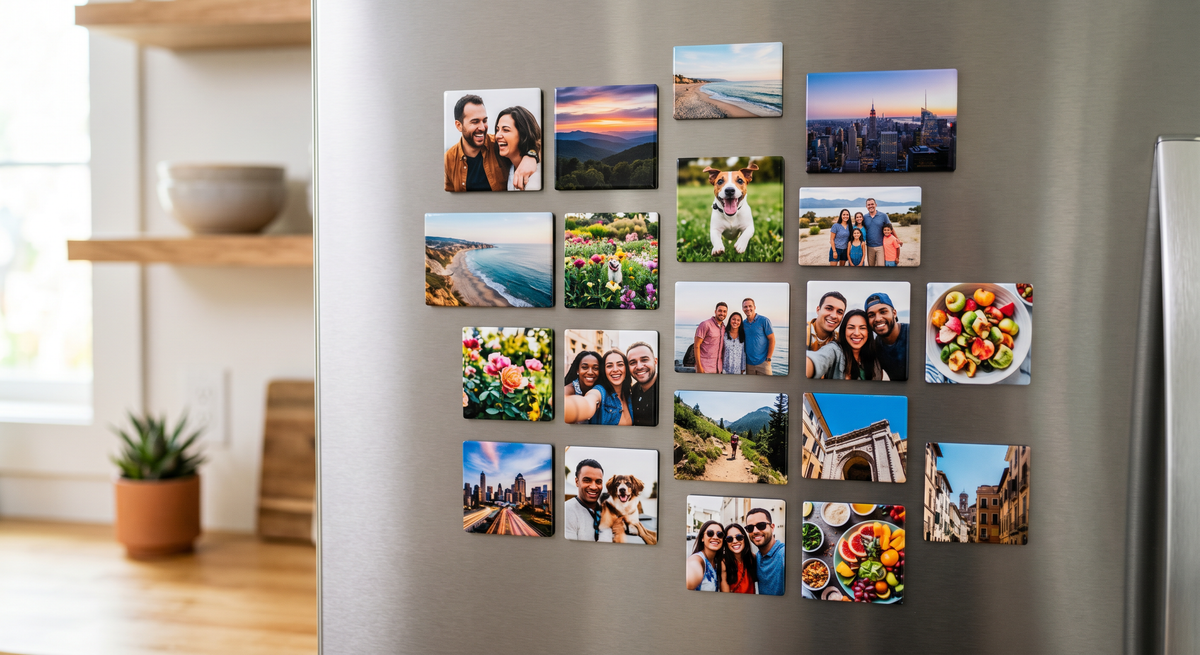 2.5" x 2.5" Custom Square Photo Magnets