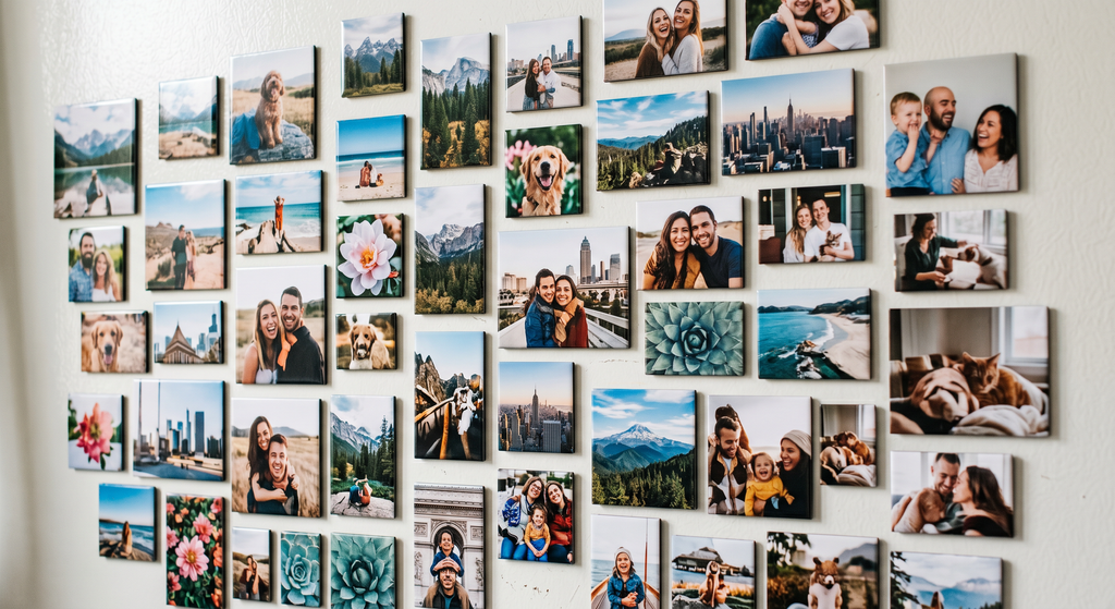 2.5" x 2.5" Custom Square Photo Magnets